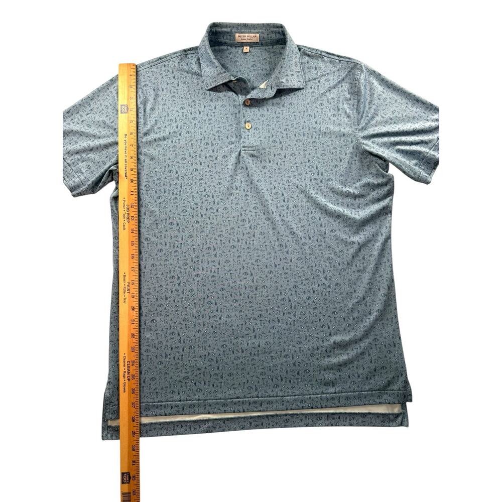 Peter Millar Summer Comfort Polo Mens M Short Sleeve Performance Golf Business - Picture 4 of 8